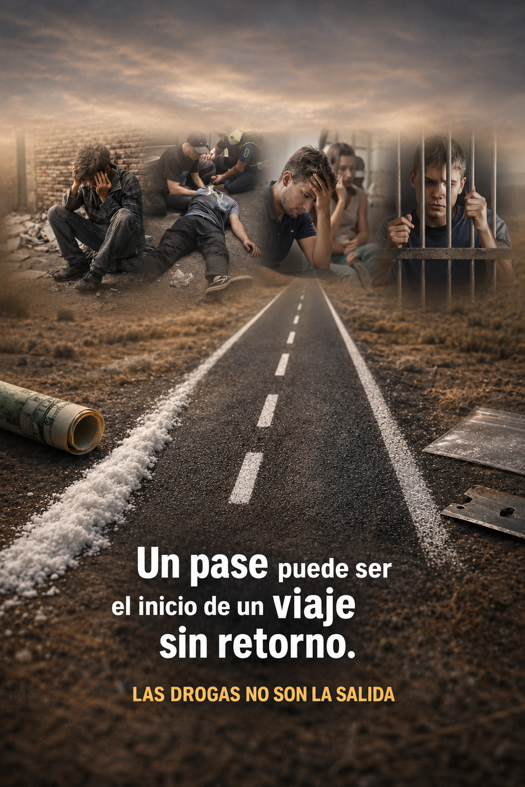 Poster de prevención de consumo